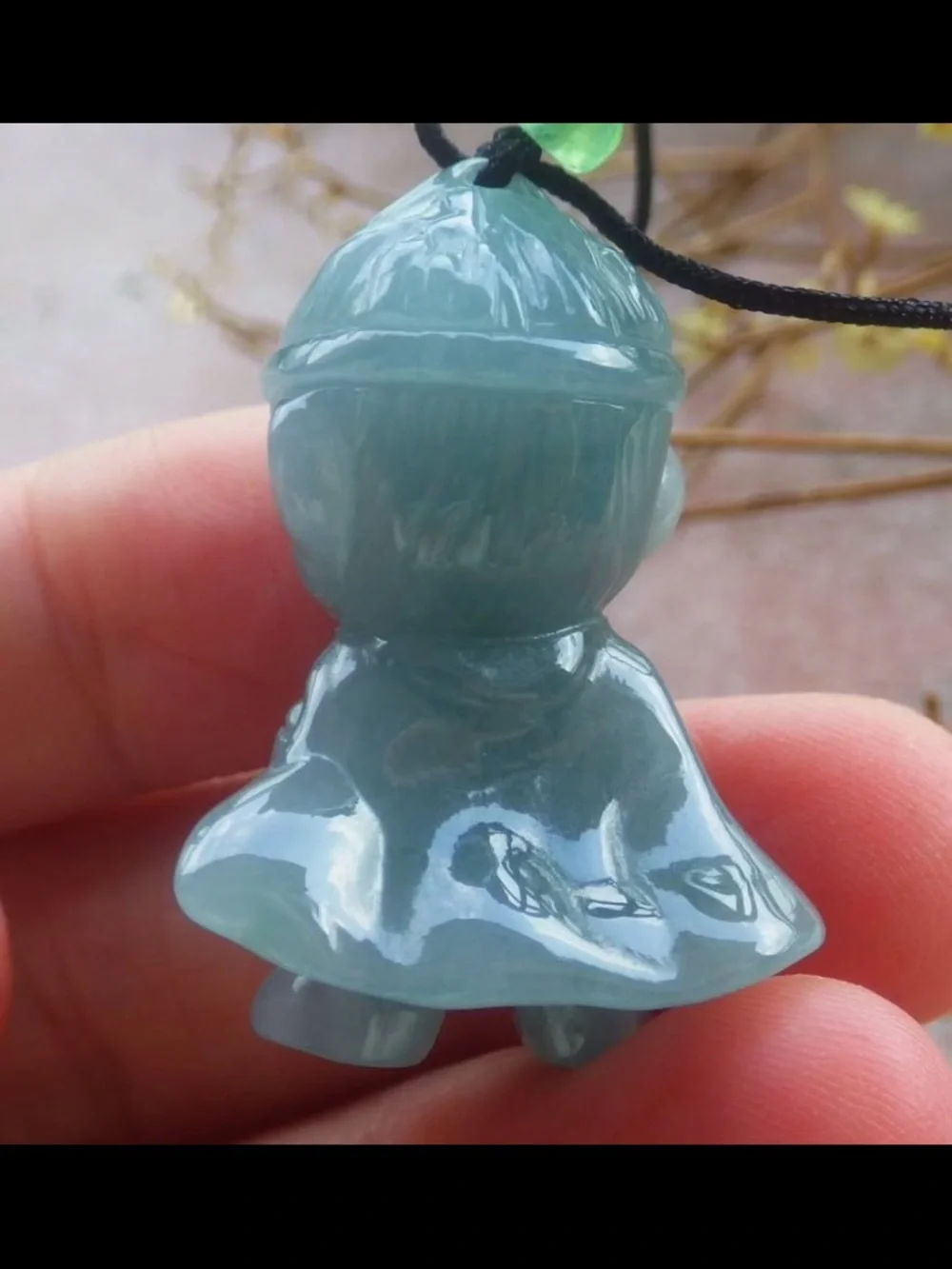Blue Stone certificate jadeite Jade sun wukong Pendant monkey king water blue
